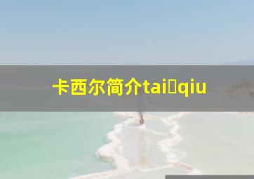 卡西尔简介tai qiu